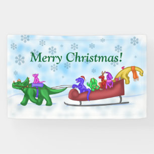 Banderoles Dinosaure Sleigh Ride