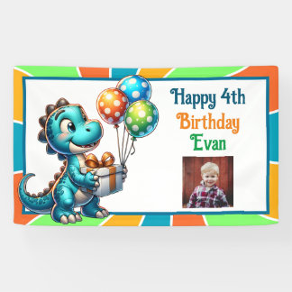 Banderoles Dinosaure thème fête d'anniversaire de l'enfant Pe