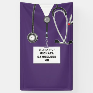 Banderoles Diplôme de fin d'études de médecine