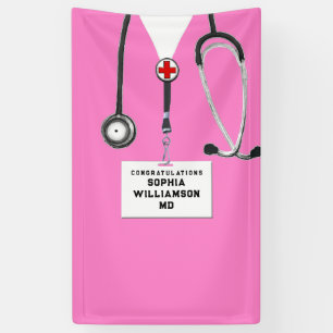 Banderoles Diplôme de fin d'études de médecine