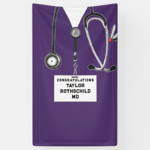 Banderoles Diplôme de fin d'études de médecine