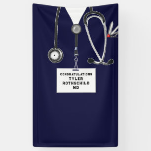 Banderoles Diplôme de fin d'études de médecine