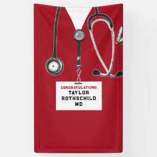 Banderoles Diplôme de fin d'études de médecine