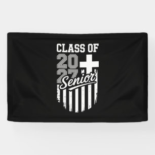 Banderoles Diplômé de la promotion 2027 Drapeau américain chr