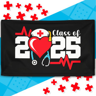 Banderoles Diplômé de l'école de soins infirmiers 2025 Diplôm