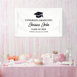 Banderoles Diplômé de race blanche Félicitations pour votre d