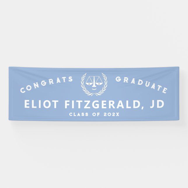 Banderoles Diplôme d'une école de droit créative (Horizontal)