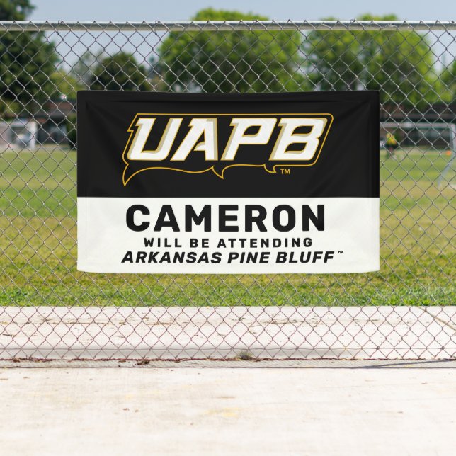 Banderoles Diplômé futur de l'UAPB Golden Lions (En situation)