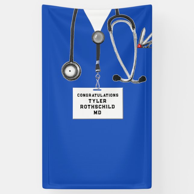 Banderoles Diplôme Médicale (Vertical)