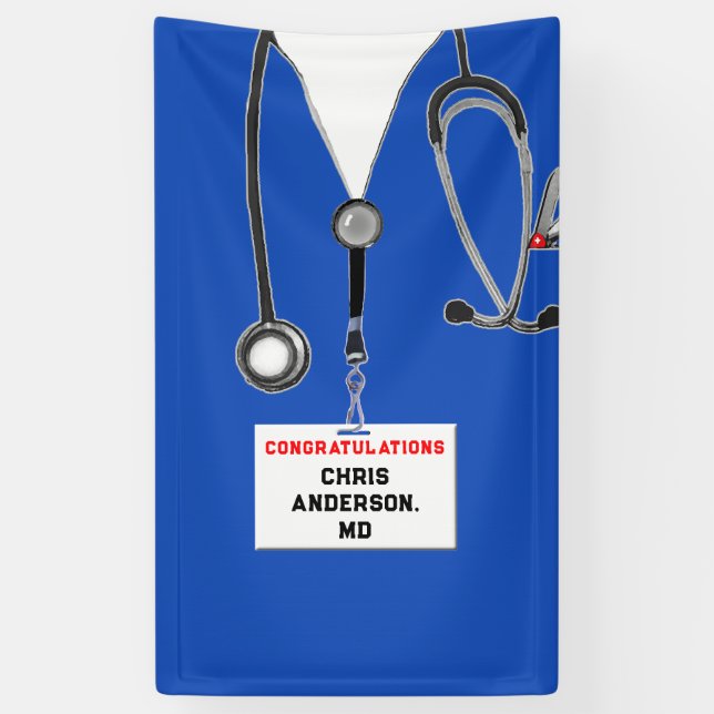 Banderoles Diplôme Médicale (Vertical)