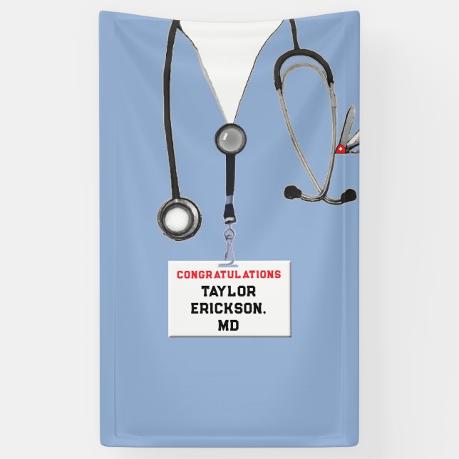 Banderoles Diplôme Médicale (Vertical)