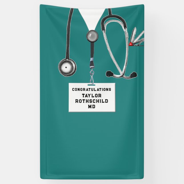 Banderoles Diplôme Médicale (Vertical)