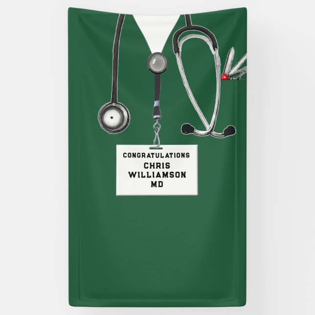 Banderoles Diplôme Médicale (Vertical)