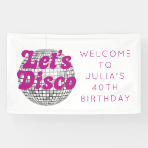 Banderoles Disco Anniversaire / Bachelorette