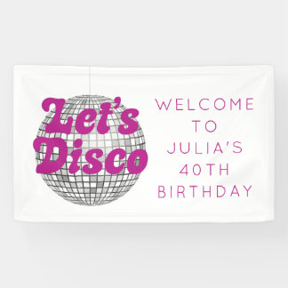Banderoles Disco Anniversaire / Bachelorette