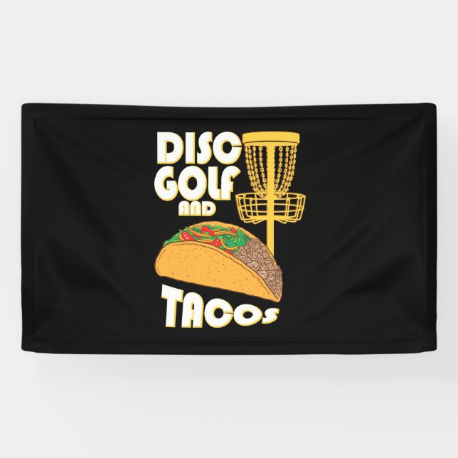 Banderoles Disque Golf Et Tacos (Horizontal)