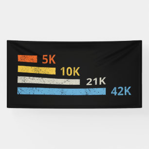 Banderoles Distances de course II - 5K 10K 21K 42K Marathoner