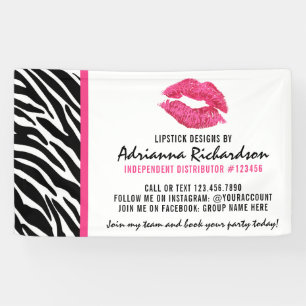 Banderoles Distributeur de bâton à lèvres Zebra Kiss Trade Sh