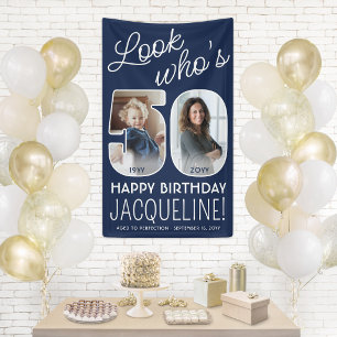Banderoles DIY Couleurs • Joyeux 50e Anniversaire Fête 2 Phot
