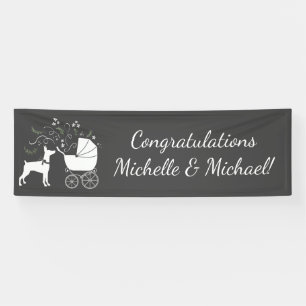Banderoles Doberman Chien Baby shower Chien Chien Chien Chien