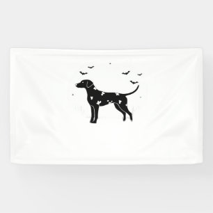 Banderoles Doberman Pinscher Chien - Halloween Lune Silhouett