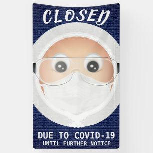 Banderoles Docteur Emoji Entreprise fermée