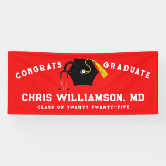 Banderoles Docteur Médicale School Grad