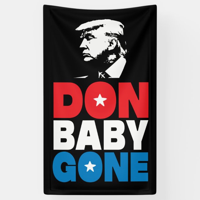 Banderoles Don Baby est parti (Vertical)