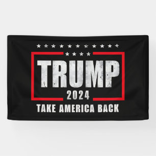 Banderoles Donald Trump 2024 Reprenez l'élection de l'Amériqu