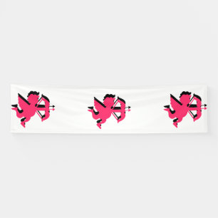 Banderoles Double Cupid Saint-Valentin 2.5x10 Vinyle