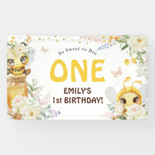 Banderoles Douce à l'abeille UN 1er anniversaire