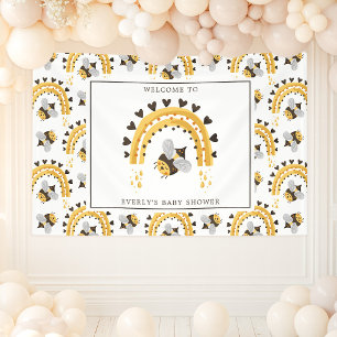 Banderoles Douce Arc-en-Ciel Bumblebee Abeille à Miel Baby Sh