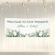 Douce Bienvenue De Mariage De Floral De Verdure