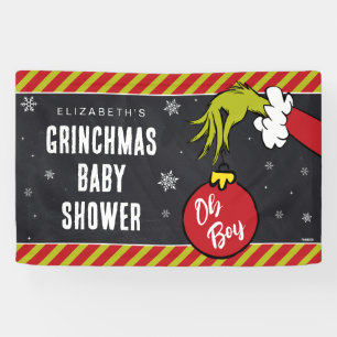 Banderoles Dr Seuss   Oh Boy Grinch Baby shower