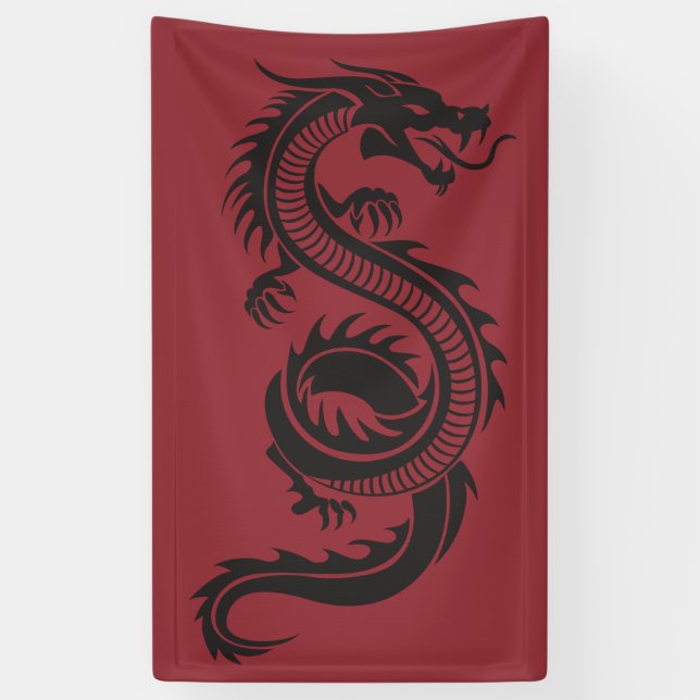 Banderoles Dragon chinois (Vertical)