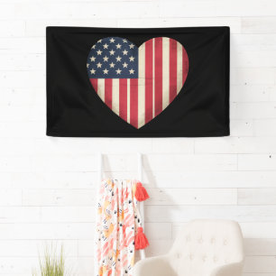 Banderoles Drapeau américain du 4 juillet Drapeau patriotique