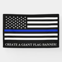 Drapeau américain sur le thème de la police