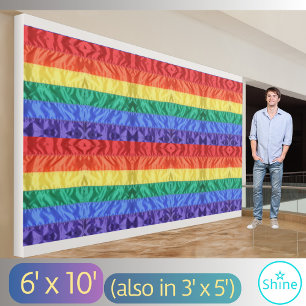 Banderoles Drapeau arc-en-ciel LGBT bandes arc-en-ciel gay pr