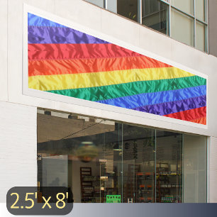 Banderoles Drapeau arc-en-ciel LGBT bandes arc-en-ciel gay pr
