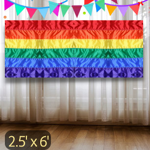Banderoles Drapeau arc-en-ciel LGBT LGBTQ bandes arc-en-ciel 