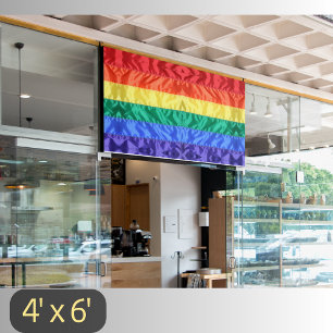 Banderoles Drapeau arc-en-ciel LGBTQ Stripes arc-en-ciel Gay