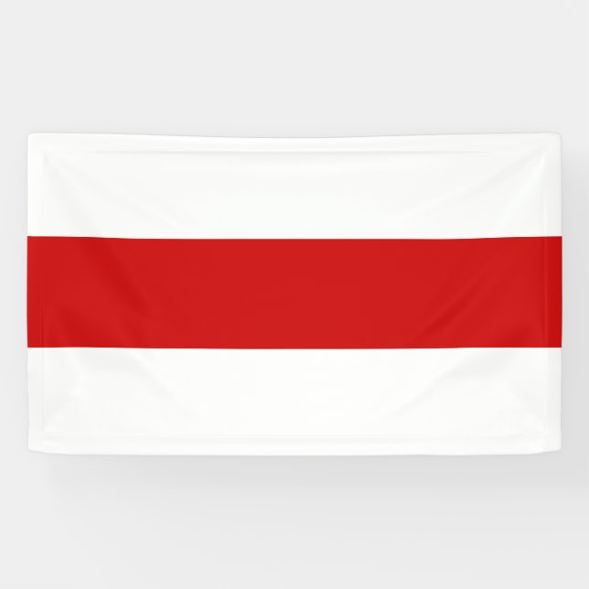 Banderoles Drapeau biélorusse (rouge et blanc) (Horizontal)