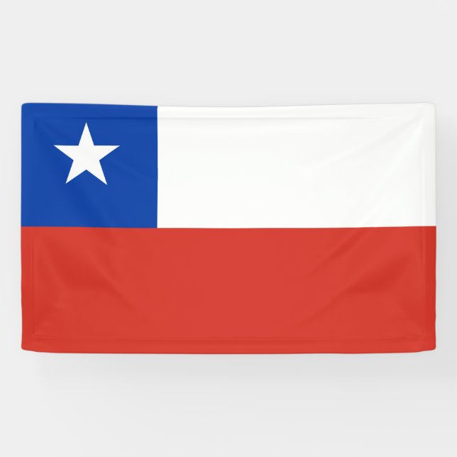Banderoles Drapeau chilien patriotique (Horizontal)