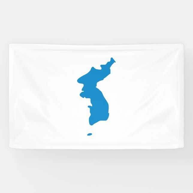 Banderoles Drapeau coréen d'unification (Horizontal)