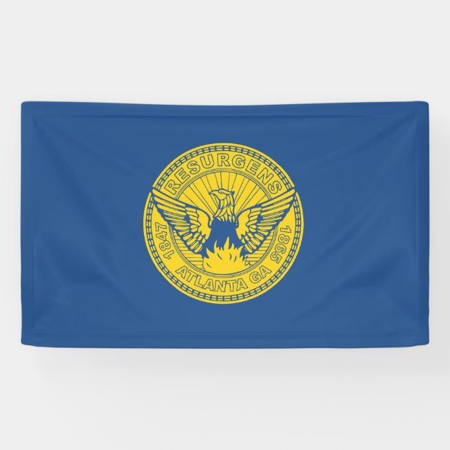 Banderoles Drapeau d'Atlanta (Géorgie, USA) (Horizontal)
