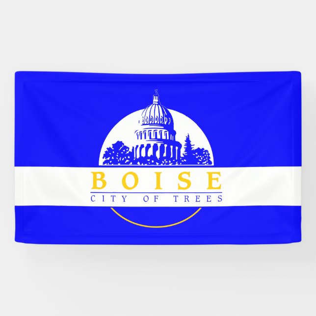 Banderoles Drapeau de Boise (Idaho City) (Horizontal)