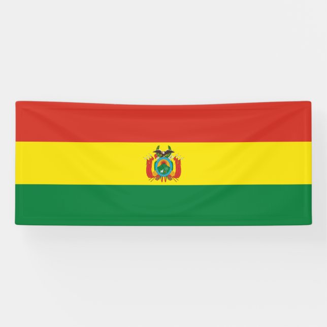 Banderoles Drapeau de Bolivie patriotique (Horizontal)