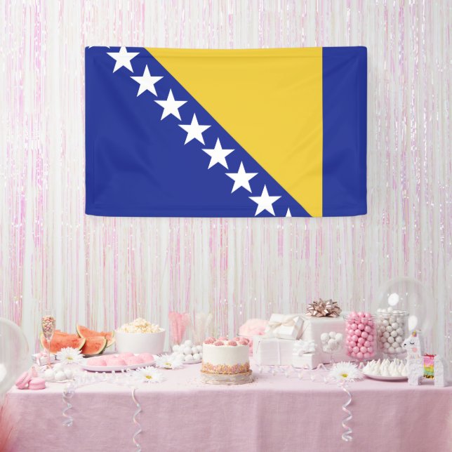 Banderoles Drapeau de Bosnie-Herzégovine (Fête)