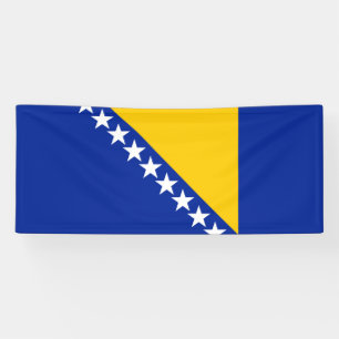 Banderoles Drapeau de Bosnie-Herzégovine patriotique