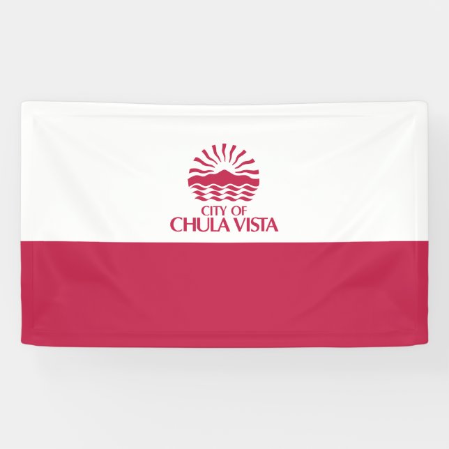 Banderoles Drapeau de Chula Vista (Californie) (Horizontal)